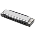 thumbnail image 2 of Harmonica, Professional Wind Instrument 10-Hole C Key Harmonica, For Adults Beginers, 2 of 8