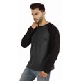 thumbnail image 3 of Inkmeso Men's Regular Fit Round Neck Shirt Solid Raglan Long Sleeve T-Shirts, 3 of 7