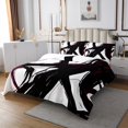 thumbnail image 3 of Erosebridal Adults Geometry Coverlet Set Queen, Minimalst Splash Bedding Set, Modern Fashion Decor, 3 of 5