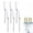 Clear, variant on Floating Champagne Flutes Elegant Pool Party Drinkware Set Stemware for Celebrations and Events 6PCS
