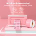 thumbnail image 4 of HAHDAXIA Thermal Printer Labels, 2.25'x1.25', Pink, 1000 Labels/Roll, Single Pack, 4 of 6