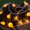 thumbnail image 4 of String Lights  20 Feet 40 Led Fairy Lights  Waterproof Hanging Light for Indoor Outdoor Party  Tree Decorations  Warm White  Battery Operated, 4 of 4