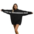 thumbnail image 2 of Elvqul Chandails à Capuchon Chandails pour Femmes Chandails à Enfiler de Fête T-Shirts Graphiques Saint-Valentin Mode Chandails pour Dames Manches Longues, 2 of 8