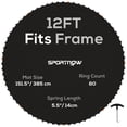 thumbnail image 1 of Soozier Replacement Trampoline Mat with 72 V-Hooks, Fits 12ft Trampoline, 1 of 9