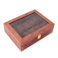 thumbnail image 3 of High-quality Wooden , Watch Case, Watch Chest, Watch Storage Box /12 Watches, Lockable, Velvet Inner And Glass Window Slot Rosewood Grain 12 Slot Rosewood Grain, 3 of 8