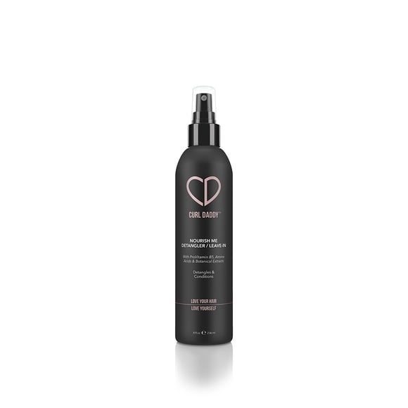 Curl Daddy Nourish Me Leave in Conditioner - Vegan formula designed to condition and detangle your curly hair. Great for all hair textures. Uv Protection. Promotes Hair Growth and scalp health.