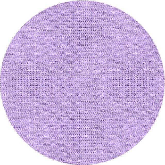 Ahgly Tapis Rond Lavable en Machine Intérieur Transitionnel Violet, 3 Pieds Rond