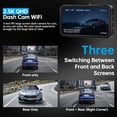 thumbnail image 4 of Dash Cam Front and Rear, Dash Camera for Cars WiFi/APP Control Dual Dashcam W/ 64GB Card, 2.5K Dash Cam Front+1080P Rear Car Camera W/Super Night Vis, 4 of 9