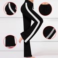 thumbnail image 4 of Dealovy Yoga Pants for Women Color Block High Waisted Drawstring Wide Leg Pull on Baggy Workout Leggings, 4 of 7
