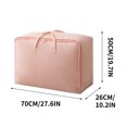 thumbnail image 3 of Agiferg Large Capacity Clothes Storage Bag Organizer With Reinforced Handle Thick Fabric For Comforters, Blankets, Bedding, Foldable With Sturdy Zipper, Clear Window, 3 of 3