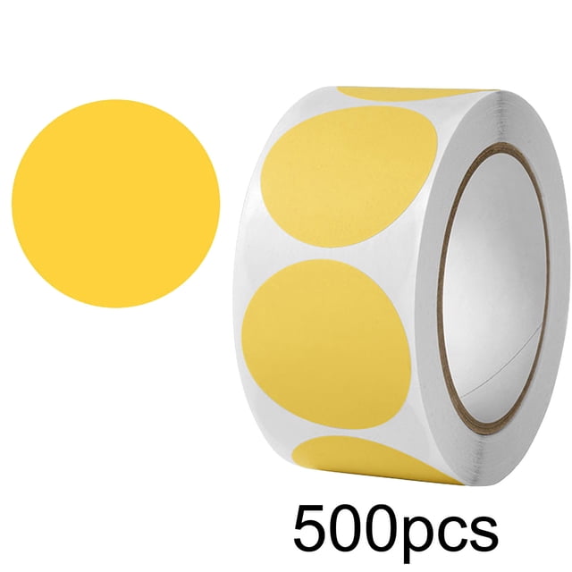 Uuiauoio 500Pcs Colored Dot Stickers, 1" Label Sticker Round Coding Labels Circle Dots Labels Circle Stickers for Office,Classroom,Family