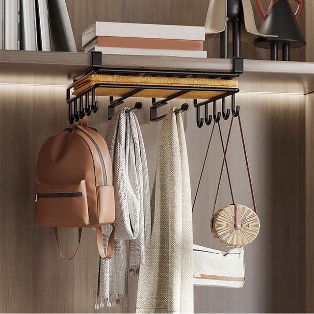 Stainless Under Cabinet Hanging Shelf For Kitchen Under Cabinet Storage Shelf Kitchen Cabinet Organizer For Cabinets To Store Pot Lids Cutting Boards Cups Paper Towels Kitchen Collapsible Dish Rack