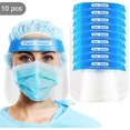 thumbnail image 2 of 10 Pcs Jagmohan Inc Sécurité Face Shield Réutilisable Transparent Capuchon de Protection Complète / Protéger les Yeux et le Visage avec Film Transparent Protecteur Bande Élastique / Expédié de Toronto, Canada, 2 of 2