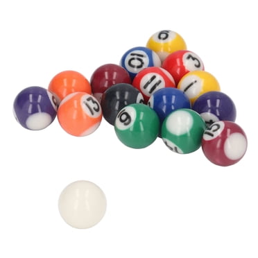 Mini Balle de Billard, Mini Balle de Billard en Résine 25 mm Jouet de Billard Table de Billard Balles de Billard et de Snooker Table de Billard Balles d'Entraînement de Billard Billes de Repère Jouet de Billard pour Enfants Billard