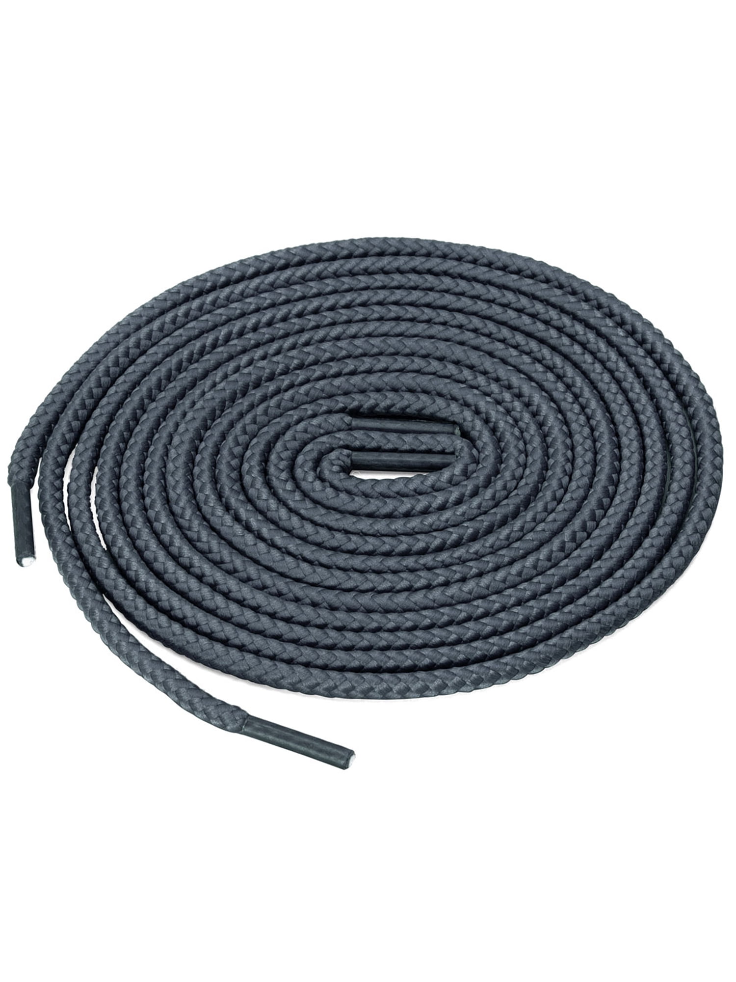 INSPIRE CHIC Unisex Thick Solid Color Round Shoelaces for Leather Boots Blue Gray 100 cm/39.5"