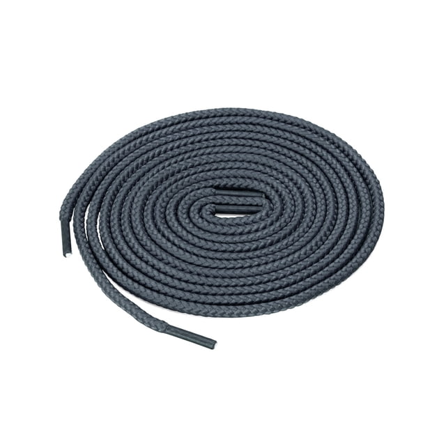 INSPIRE CHIC Unisex Thick Solid Color Round Shoelaces for Leather Boots Blue Gray 100 cm/39.5"