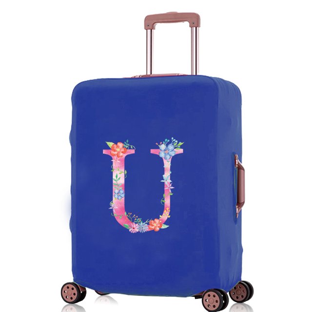 Luggage Covers Travel Accessories Suitcase Cover Protector Reusable Washable 18-32inch Pink Letter Printed Pattern Series 8pink U XL