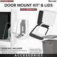 thumbnail image 4 of Rev-A-Shelf RV-18KD-17C S Double 35 Quart Pull Out Waste Containers, Silver, 4 of 10