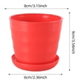 thumbnail image 2 of Succulent Modern Indoor Planter Containers With For Cactus Bonsai And Home Garden Flower Hangers for outside round Flower for Indoor Mini Flower for Crafts Bulk Small Flower for Indoor Ceramic Ceramic, 2 of 6