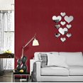 thumbnail image 2 of 3D Heart Wall Decal Stickers Removable Acrylic Mural Art for Home 10 Set, 2 of 3