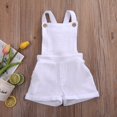 thumbnail image 3 of Unisex Infant Baby Square Neck Romper Pure Color Strap Bodysuit, 3 of 7
