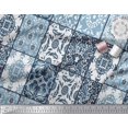 thumbnail image 2 of Soimoi Rayon Fabric Check & Damask Patchwork Decor Fabric Printed Yard 56 Inch Wide, 2 of 3