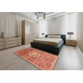 thumbnail image 4 of Ahgly Company Tapis d'Intérieur Rectangulaire Abstrait Rouge Tapis de Zone Abstrait, 8 Pieds x 10 Pieds, 4 of 6