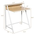 thumbnail image 2 of Gymax Computer Desk PC Laptop Table Study Writing Office Workstation w/Monitor Stand, 2 of 10