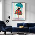thumbnail image 2 of Generic 5D DIY Diamond Painting Kit - Elegant Girl with Umbrella Back View, 30x40cm, Multicolor Acrylic Rhinestones, Home Decor for Living Room & Bedroom, 2 of 6