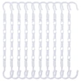 thumbnail image 1 of Wzzjkit Hangers, 10pcs Multifunctional Five Hole Clothes Hanger Rotatable Folding Plastic Wonder Hanger, Clothes Hangers, 1 of 9