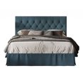 thumbnail image 2 of HMD Zachary Full Tufted Upholstered Platform Bed, Denim Blue, 2 of 3
