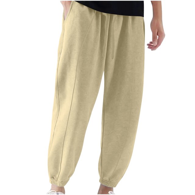 Mens Pants, Mens Solid Color Pocket Drawstring Casual Youth Versatile Sports Oversized Pants