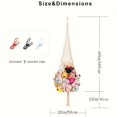 thumbnail image 2 of Novel Stuffed Animal Net Or Hammock Macrame Plush Toy Display One Hook Only, 2 of 4