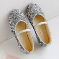thumbnail image 2 of Children Princess Girls Dance Leather Shoes Sequined Soft Bottom Baby Shoes, 2 of 9