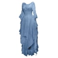 thumbnail image 4 of UPPADA Liquidation Robes d'Invitée de Mariage à Manches Évasées pour Femmes Robe de Cocktail Chic Robes de Bal d'Hiver Robes de Cocktail Formelles Robe Blanche Chic, 4 of 6