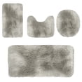 thumbnail image 2 of Ycandiee Bathroom Mat Set, Bathroom Rug Set 4 Piece, Soft Absorbent Microfiber Bath Mats and U-Shaped Contour Toilet Rug, Non-Slip, Machine Wash Dry, Plush Shaggy Bath Mats for Bathroom, 2 of 7