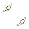 thumbnail image 4 of ZheElen 1/2/3/5 Durable Luggage Rope - Secure And Weather-resistant For Travel Easy Installation Straps With Hook yellow black 120cm 2PCS, 4 of 6
