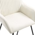 thumbnail image 5 of vidaXL Dining Chairs 4 pcs Cream Fabric, 5 of 5