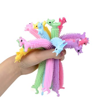 8 Pcs Jouets Anti-Stress Bracelet Jouets Sensoriels Texturés Ver Nouille Corde Élastique Texturée Jouets Anti-Stress Anxiété Autisme Soulagement du Stress 1 Pcs (Couleur Aléatoire)
