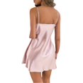 thumbnail image 5 of Chemise de Nuit en Satin pour Femmes, Mini Combinaison, Nuisette Courte, Vêtements de Nuit, Chemises de Nuit pour Femmes, 5 of 5