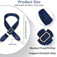 thumbnail image 1 of Baohd Sangle de Sac à Main Extensible et Résistante à l'Usure pour Sac à Bandoulière Sans Fil en Vrac Bleu, 1 of 6