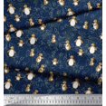 thumbnail image 2 of Soimoi Poly Georgette Fabric Floral & Penguin Ocean Decor Fabric Printed Yard 52 Inch Wide, 2 of 3