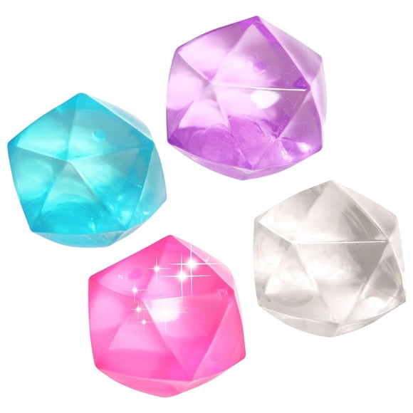 SIYTUAU 3Pcs Random Color Diamond Cube Malt Sugar Pinch Toy Stress Relief Sensory Fidget For Adults Kids Hand Exercise Squeeze Ball Multi Color