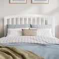 thumbnail image 3 of Pemberly Row Contemporary Mission-Inspired Full Wood Headboard in White, 3 of 7
