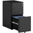 thumbnail image 1 of Vinsetto Steel File Cabinet with 3 Drawers, Lockable Filing Cabinet, Black, 1 of 10