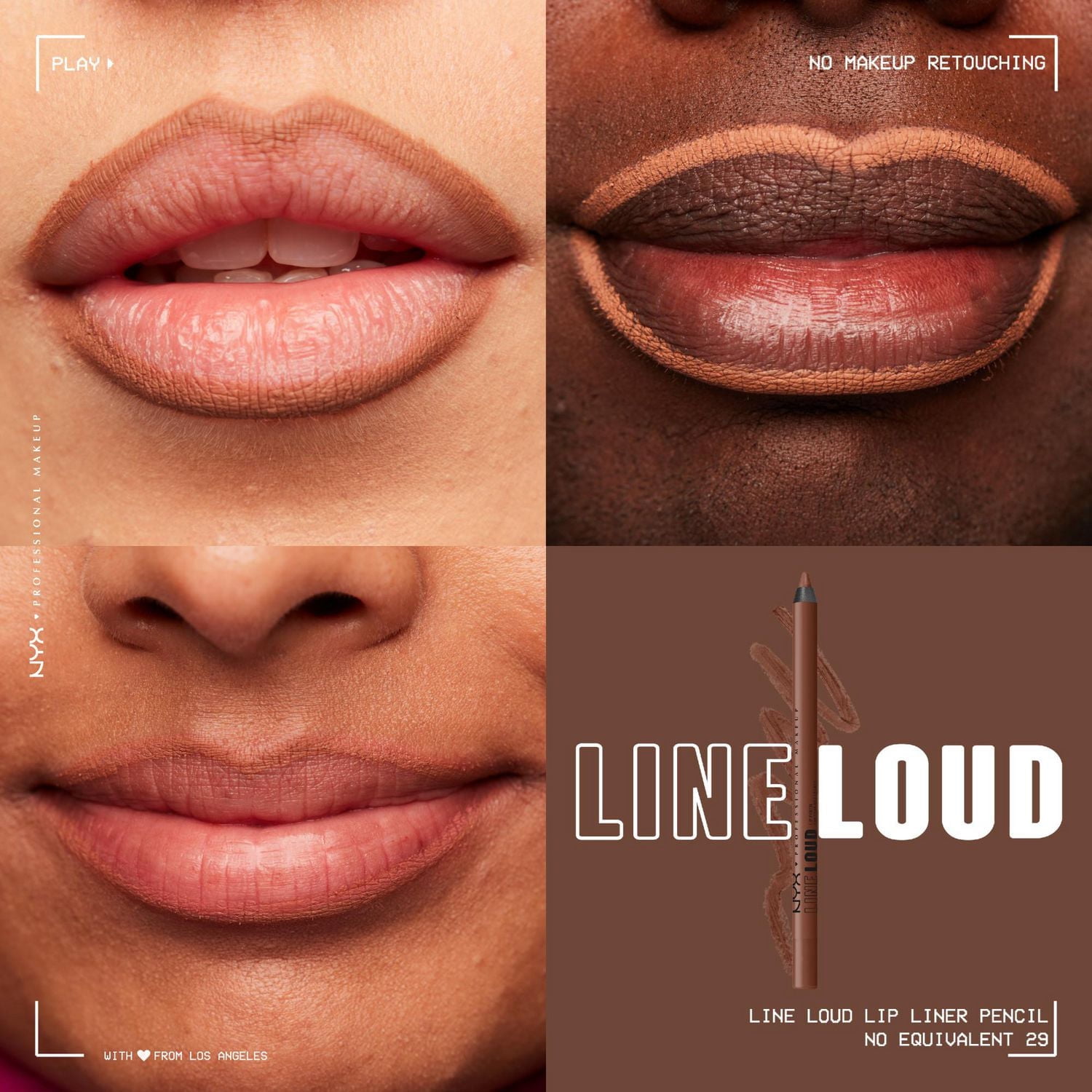 NYX PROFESSIONAL MAKEUP, Line Loud, Crayon pour lèvres hydrofuge, Infusé de Vitamine E, Formule végétalienne