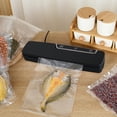 thumbnail image 4 of Vacuum Sealer Machine Automatic Food Saver | Powerful 60KPA Motor | One-Button Operation | Dual Sealing Modes | 11" Heat Strip | 20 Bags Included | Compact 120W 110V | 13.8"x3.5"x2.2" White, 4 of 6