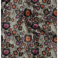 thumbnail image 1 of Soimoi Yellow polyester Crepe Fabric Wild Animal Skin Fabric Prints by Yard 52 Inch Wide, 1 of 6