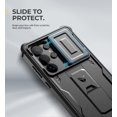 thumbnail image 3 of Dexnor for Samsung Galaxy S25 Ultra Case with Built-in Slide Camera Cover & Screen Protector & Kickstand, Shockproof Rugged Case Full-Body Bumper Protective Cover for Galaxy S25 Ultra 2025, Black, 3 of 7