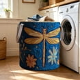 thumbnail image 3 of Tong Quilted Storage With Handles Large Capacity Home Textile Organizer For Clothes Laundry Soft Hamper For Bedroom Nursery Bathroom Living Room, 3 of 5
